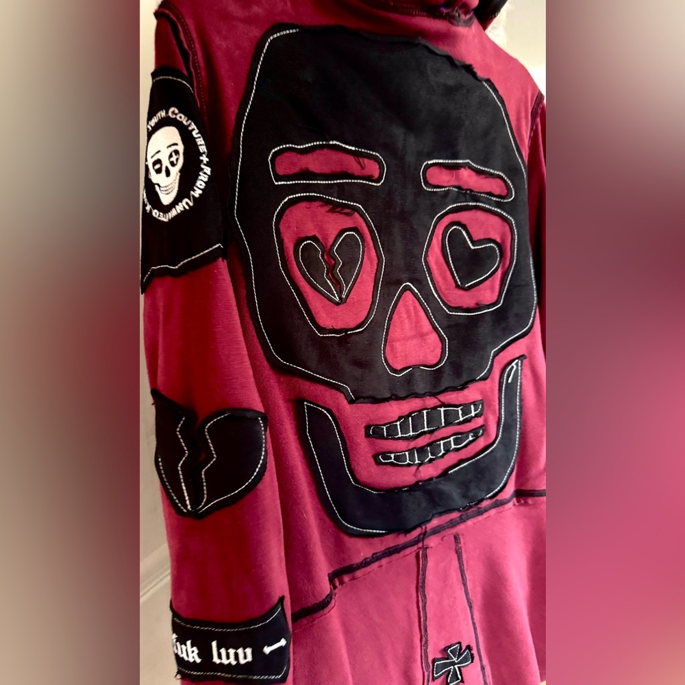 RARE Y2K SYC FUK FUR HOODIE BY BUCKY BATES - Picture 4 of 15